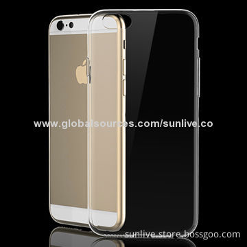 Rock iPhone6 ultra thin transparent TPU cases, anti-fingerprintin visible transparent crystal cover